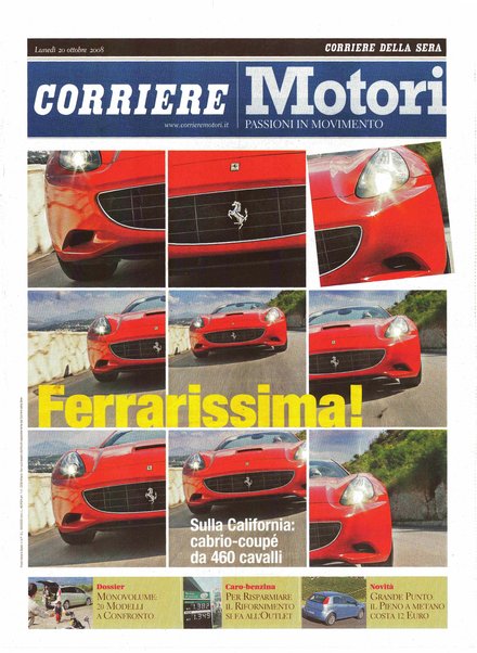 Corriere motori : supplemento settimanale di auto, moto e nautica del Corriere della sera